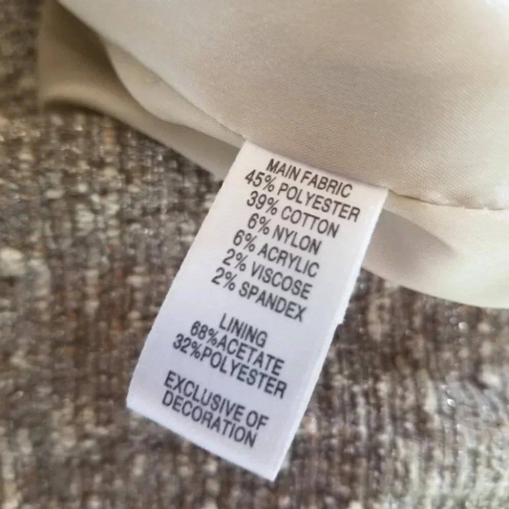 St. John Couture 8 Blazer Dress Set Embellished Metallic Grey Silver - Picture 7 of 15